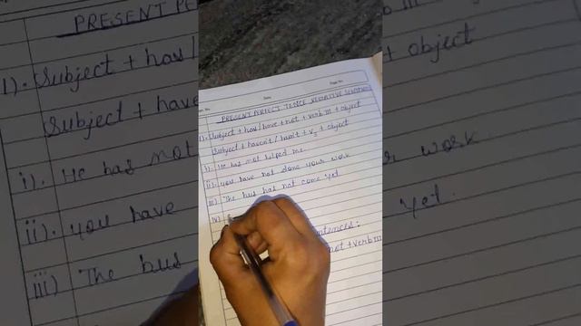 Present perfect tence (Negative Sentences) смотреть онлайн