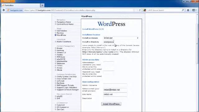 Fantastico de Luxe - Wordpress installation tutorial смотреть онлайн