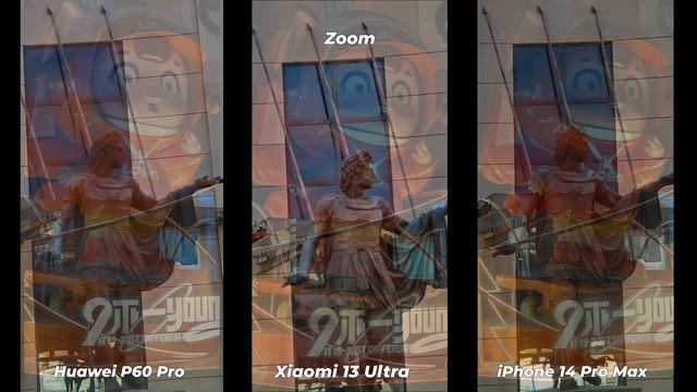 Huawei P60 Pro vs Xiaomi 13 Ultra vs iPhone 14 Pro Max Camera Comparison смотреть онлайн