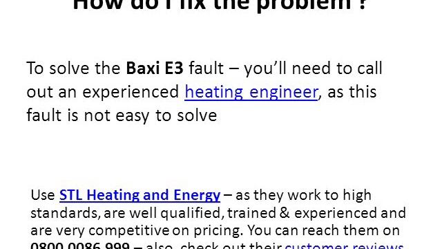 Baxi E3 Error смотреть онлайн