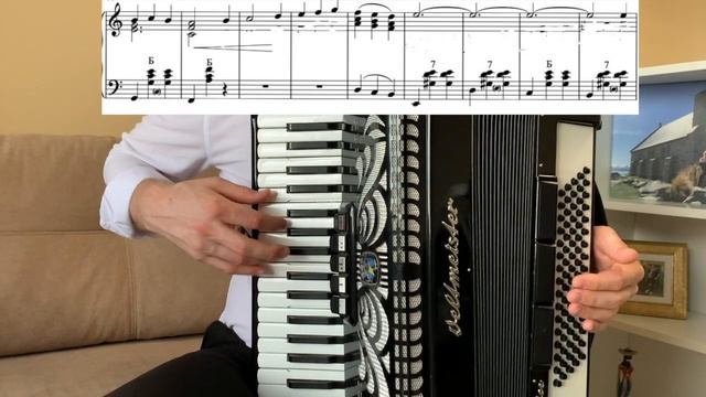 Под небом Парижа разбор на Аккордеоне  sous le ciel de Paris Accordion Tutorial