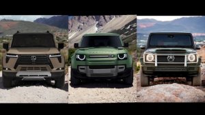 2024 LEXUS GX550 VS 2024 LAND ROVER DEFENDER P100 V8 VS MERCEDES BENZ G550 (COMPARISON VIDEO)