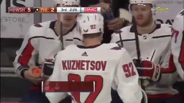 Евгений Кузнецов набрал 2 (1+1) очка в матче регулярного чемпионата НХЛ с «Филадельфией» смотреть онлайн