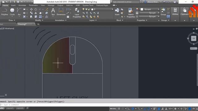 HOW TO MAKE MOUSE BUTTONS IN AUTO CAD | IMPORT PDF IN AUTOCAD AND DRAW A COPY OF THAT PDF DRAWING смотреть онлайн