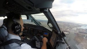 EMBRAER 175 - Gusty Landing in Newark