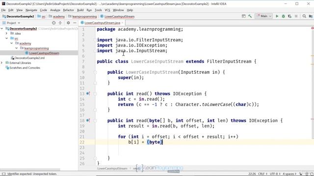 The Java Design Patterns Course--3 Implementation File IO Example смотреть онлайн