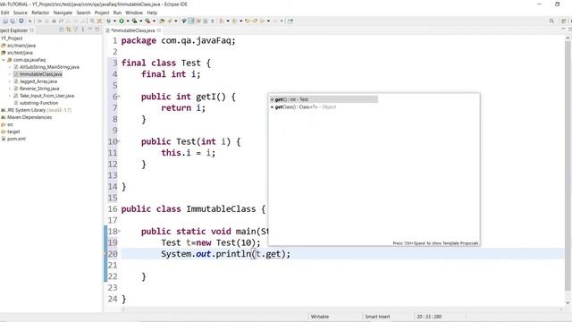 #java #class #immutable How to create an Immutable class ? смотреть онлайн