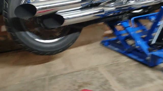 Yamaha DragStar 1100 Classic и домкрат NORDBERG N32007. Как домкратить драгу часть 2.