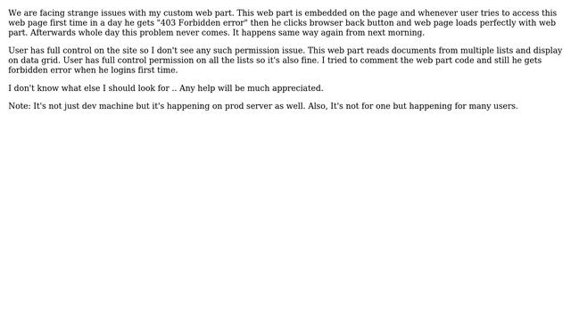 Sharepoint: SharePoint 403 Forbidden error смотреть онлайн