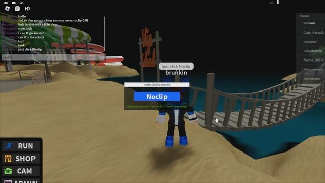 My own Noclip GUI for Roblox! Pastebin script is in desc! смотреть онлайн