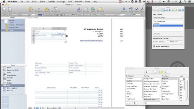 Create Awesome Invoices in Numbers смотреть онлайн