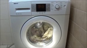 Daily Xpress wash 50 degrees BEKO WMB 51441 washing machine program, test example movie #325