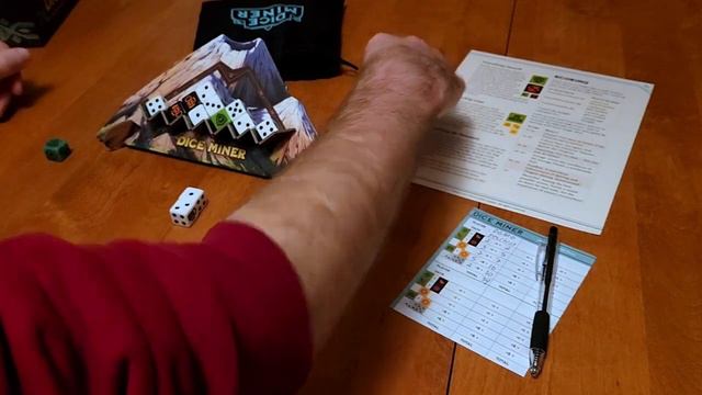 Dice Miner - Solo Board Game Playthrough