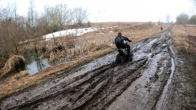 Прохват. Покатушки. Эндуро. Питбайк. Весна. смотреть онлайн