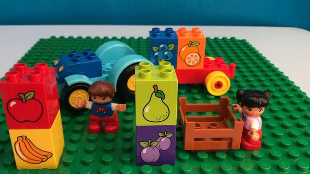 LEGO DUPLO LEARN ABOUT COLORS & FRUITS | MY FIRST TRACTOR | FOR TODDLERS KIDS смотреть онлайн