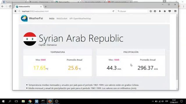 Laboratorio 2 SD: APi OpenWeatherMap y Websockets en servidor Nodejs. смотреть онлайн