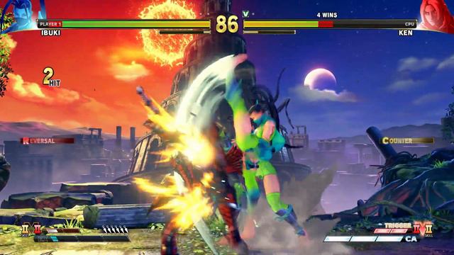 STREET FIGHTER 5: Champion Edition Ibuki vs Ken. SF V Gameplay Video 2021 Fighting Game SFV (SF5) смотреть онлайн