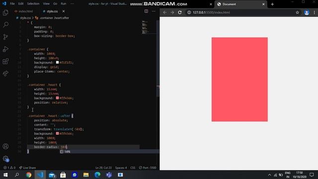 Heartbeat animation using pure html and css | No image used pure css смотреть онлайн