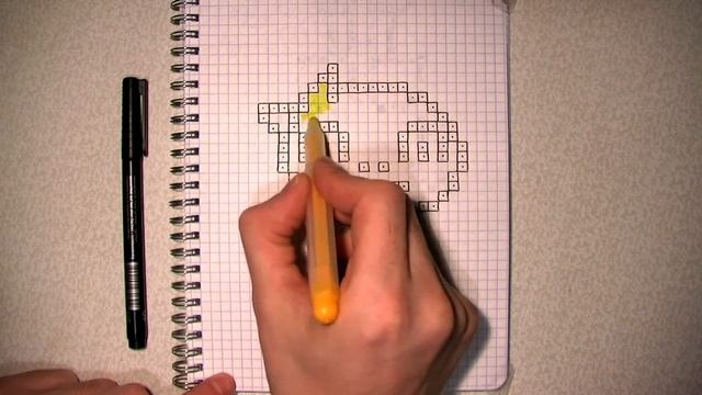 Монстренок - Монстр Кид из Андертейл Рисунки по Клеточкам смотреть онлайн