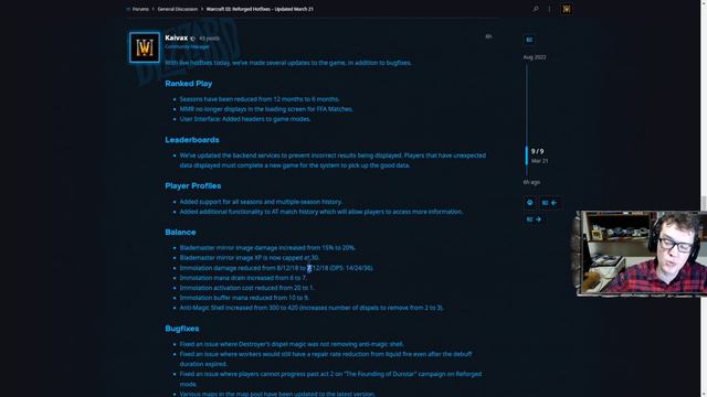 WARCRAFT 3 REFORGED: PATCH NOVO NA ÁREA! Nerfs, ranked estável e menos bugs?! WC3 remaster notícias смотреть онлайн