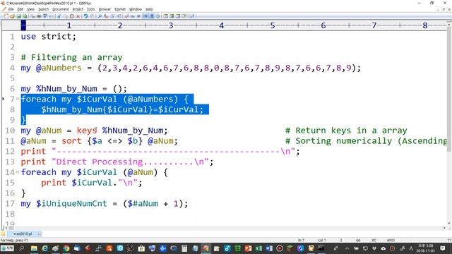 Perl 생물정보학 010 - Data Filtering - Array, Hash 20181101 한국어 김은배 смотреть онлайн
