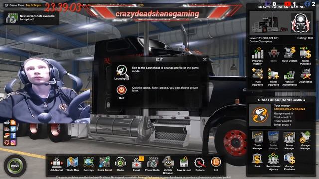 American Truck Simulator 1.4.3 Mega Map Combo A Job Run From los Angeles to Tunisia смотреть онлайн