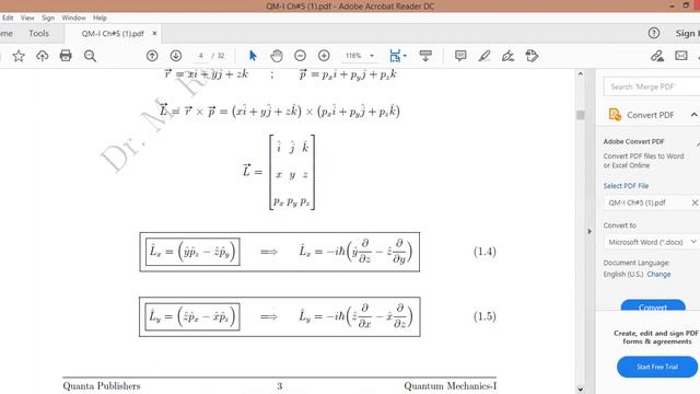 Angular momentum | Orbital angular momentum in spherical coordinate | Linear and Orbital Momentum смотреть онлайн