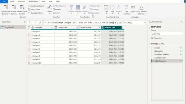 How to Combine DATE and TIME in Power Query (Power BI) смотреть онлайн