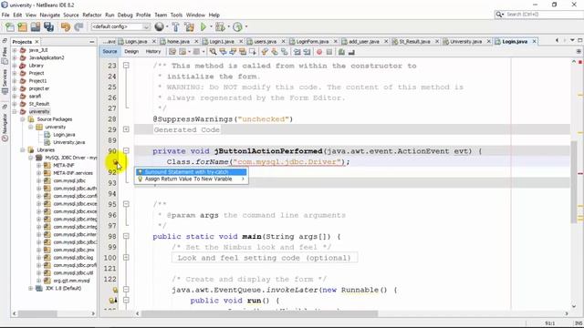 How connect MYSQL database with java. смотреть онлайн