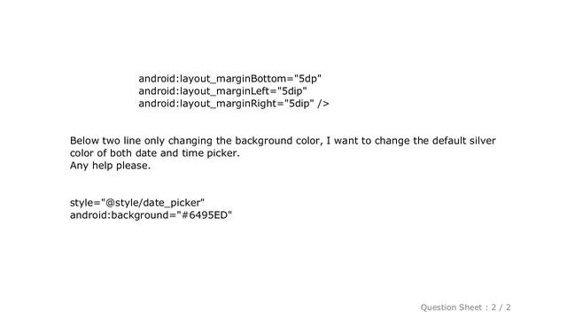 Android : How to change the default color of DatePicker and TimePicker dialog in Android? смотреть онлайн