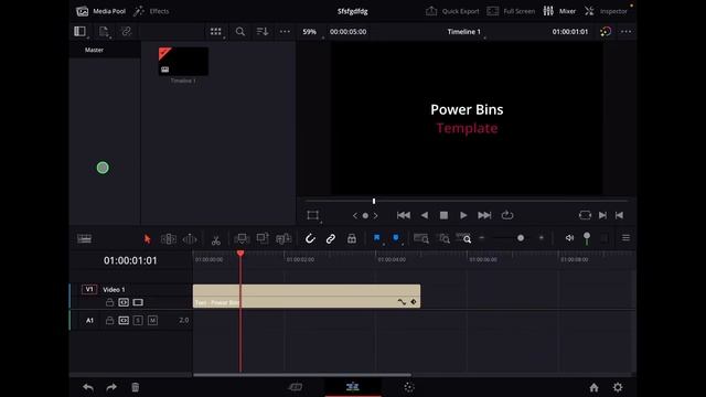 How To Use POWER BINS in DaVinci Resolve iPad! смотреть онлайн