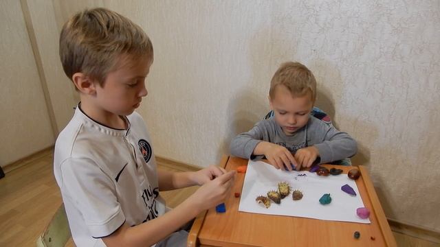 Осенняя поделка ЕЖ из природных материалов за 5 минут смотреть онлайн