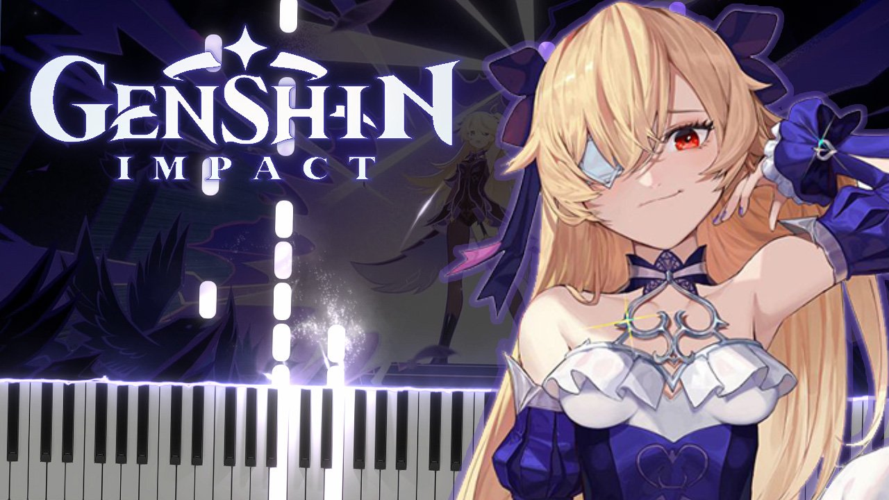 Fischl's Castle Battle Theme (Genshin Impact) - Synthesia / КАВЕР НА ПИАНИНО