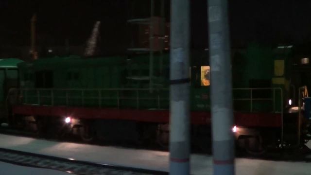 Тепловоз-рельсосмазыватель ЧМЭ3Т-7048, станция Перово смотреть онлайн