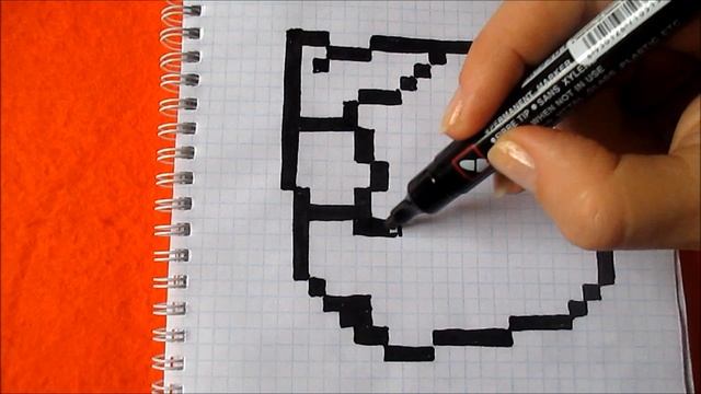 Сэнди Бравл Старс Как рисовать по клеточкам рисунки Brawl Stars Sandy How to Draw Pixel Art смотреть онлайн