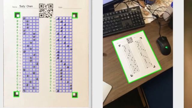 OpenCV Multiple Choice Test Grader смотреть онлайн