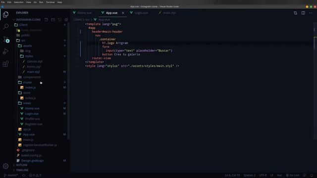 Aprende Vue.js creando tu propio clon de Instagram (P7 | Página de inicio) смотреть онлайн