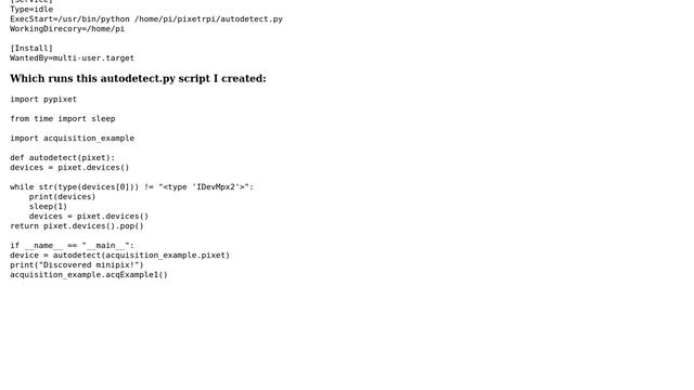 Raspberry Pi: Cannot Load Library "./pxcore.so" to autorun a python script on boot using systemd смотреть онлайн