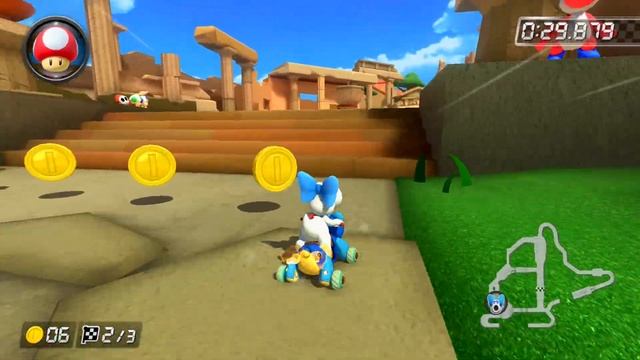 Tour Athens Dash [200cc] - 1:11.001 - Technical (Mario Kart 8 Deluxe World Record) смотреть онлайн