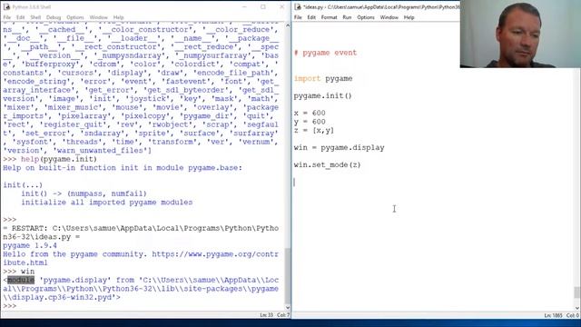 Python Basics Pygame Event Get Method смотреть онлайн