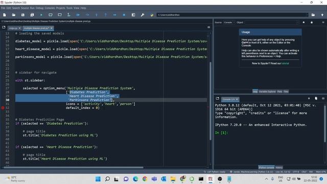 Multiple Disease Prediction System using Machine Learning in Python | Streamlit Web App - Deploymen смотреть онлайн