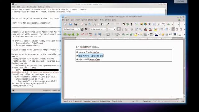 How to install Anaconda3, Tensorflow, jupyter on CentOS 7 (2019) смотреть онлайн
