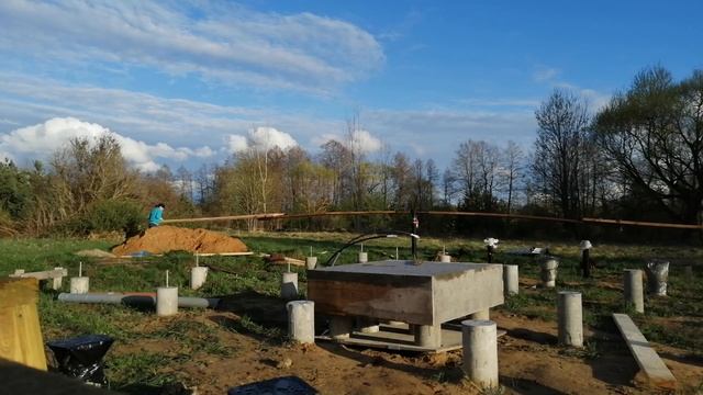 Закручивание винтовых свай 108/300/2500 смотреть онлайн