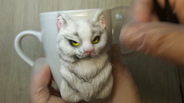 Мастер класс "Кот на кружке" * часть 2 смотреть онлайн