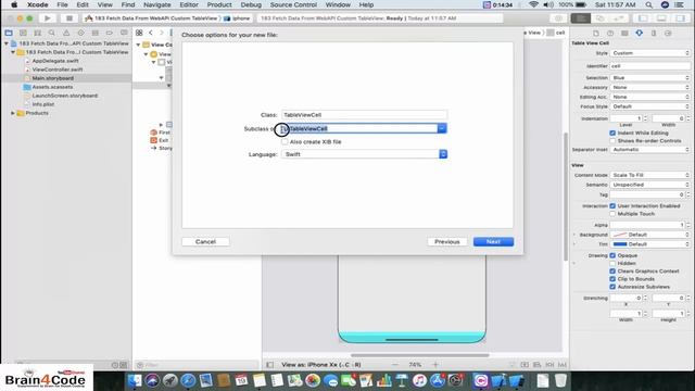 How to Fetch Data from WebAPI into Custom TableView in Swift 5 XCode | Hindi | Parse JSON in Swift смотреть онлайн