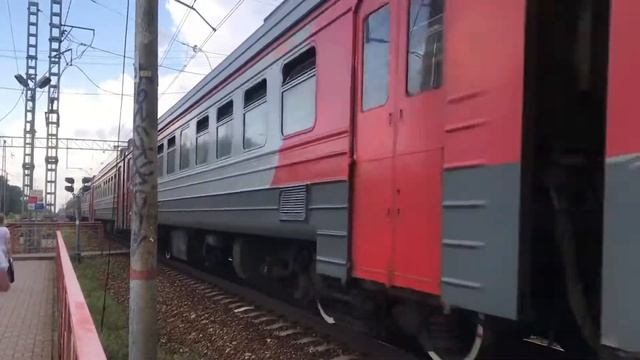 Электропоезд ЭД4М-0285 станция Софрино смотреть онлайн