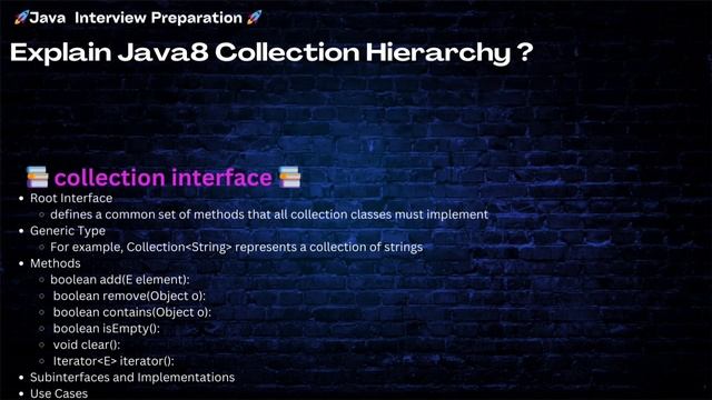 Q25. Explain Java8CollectionHierarchy ? смотреть онлайн