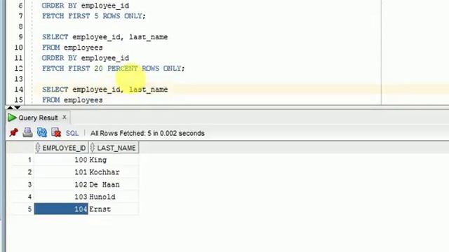 SQL 12c Tutorial 7 : SQL 12c ROW Limiting Clause смотреть онлайн