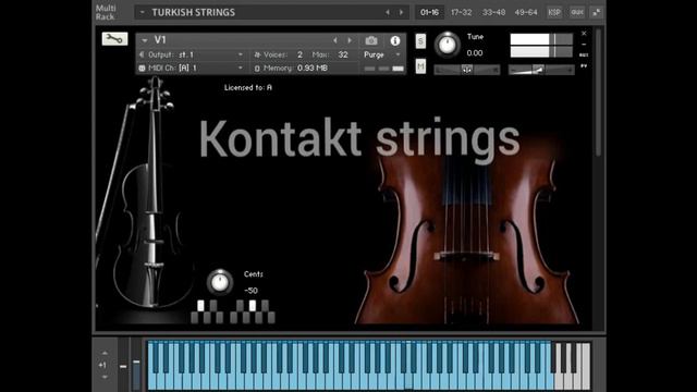 Turkish Strings Oriental Strings Kontakt ,Moeen Alnahas كمنجات شرقي معين النحاس
