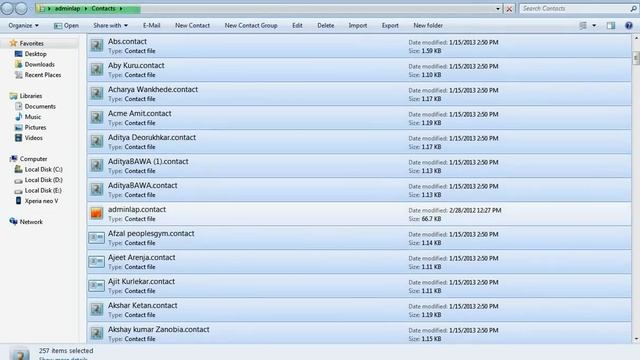 How to Convert (Windows Contacts) .contacts to .vcf on windows 7 смотреть онлайн